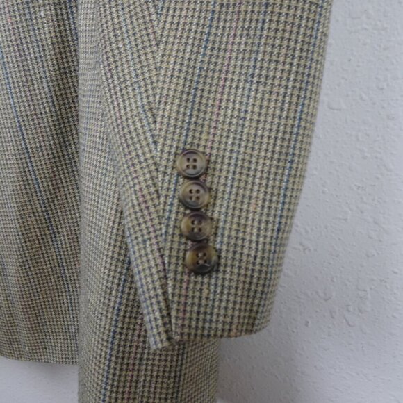 Norm Thompson Sport Coat Blazer Jacket Men's Size 44L Classic Silk Nubby - Picture 6 of 8